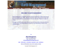 Tablet Screenshot of earthmanagement.com